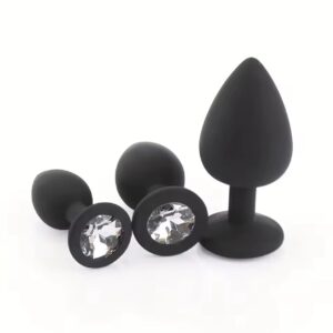 Plug-silicon negro-perla blanca