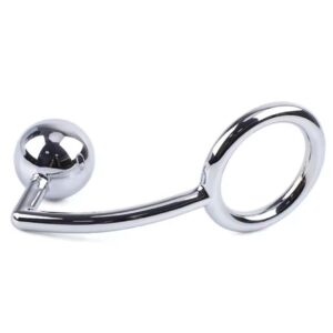 Plug anal metálico con anillo