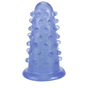 Dildo texturizado con ventosa Blue Grip