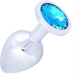 Plug anal redondo celeste