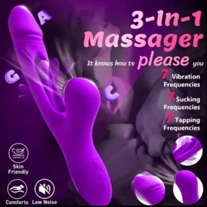 Vibrador Conejo 3 en 1 Lick & Pulse