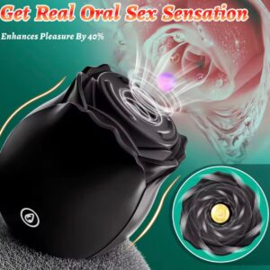 Velvéra Black – Rosa Succionadora Premium con Vibración