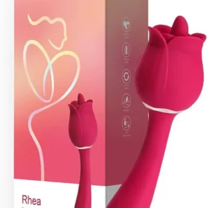 ROSE BLOOM – Vibrador Punto G con Lengua Vibratoria