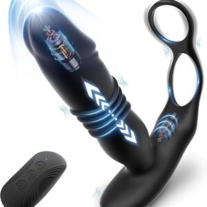 Anillo Masculino con Estimulador de Punto P-control remoto