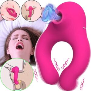 VibraRing Succión – Anillo Vibrador con Estimulador Clitorial