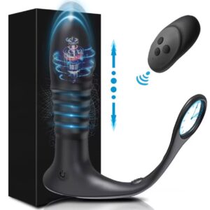 Masajeador prostático telescópico con control remoto