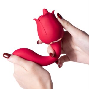 ROSE BLOOM – Vibrador Punto G con Lengua Vibratoria