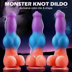 Dildo Monster Knot con Ventosa